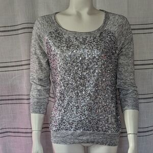 GAP‎ Sequin 3/4 Sleeve Top
